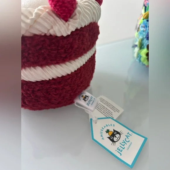 Jellycat Amuseable Cheri Cake Red Velvet Plush Collectible - Picture 2 of 4